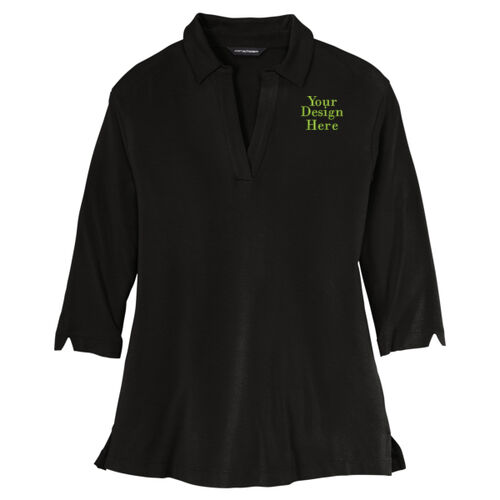 Embroidered  - Ladies Luxe Knit Tunic Thumbnail