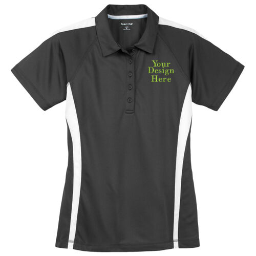 Embroidered  - Ladies PosiCharge ® Micro Mesh Colorblock Polo Thumbnail