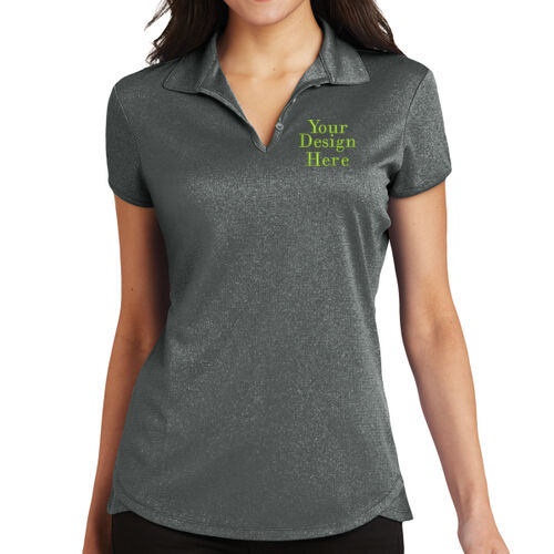 Embroidered  - Ladies Trace Heather Polo Thumbnail