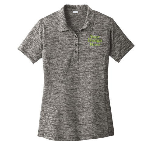 Embroidered  - Ladies PosiCharge ® Electric Heather Polo Thumbnail