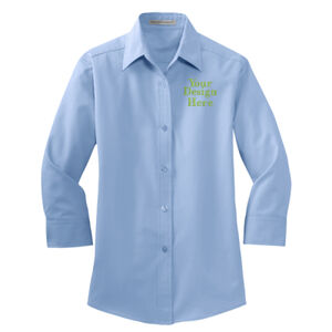 Embroidered  - Ladies 3/4 Sleeve Easy Care Shirt Thumbnail