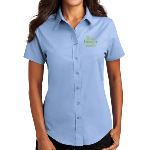 Embroidered  - Ladies Short Sleeve Easy Care Shirt Thumbnail
