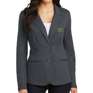 Embroidered  - Ladies Knit Blazer Thumbnail