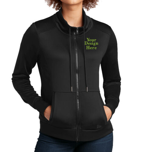 Embroidered  - Ladies Performance Terry Full Zip Cowl Thumbnail