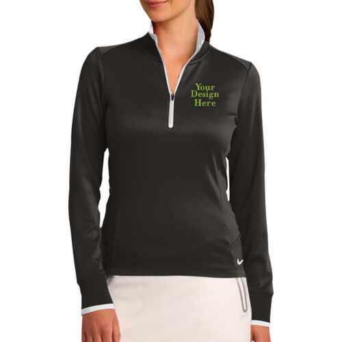 Embroidered  - Ladies Dri FIT 1/2 Zip Cover Up Thumbnail