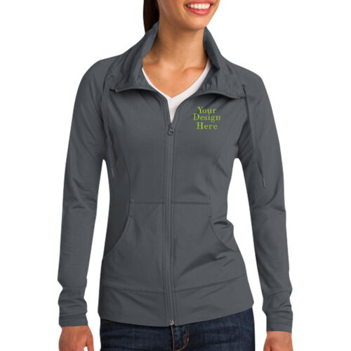 Embroidered  - Ladies Sport Wick ® Stretch Full Zip Jacket Thumbnail