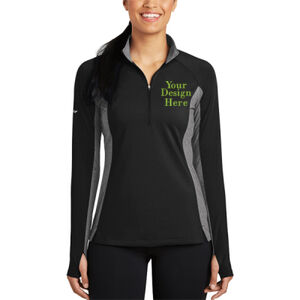 Embroidered  - Ladies Sport Wick ® Stretch Contrast 1/2 Zip Pullover Thumbnail