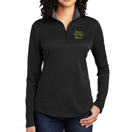 Embroidered  - Ladies Silk Touch ™ Performance 1/4 Zip Thumbnail