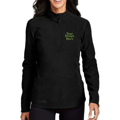 Embroidered  - Ladies 1/2 Zip Microfleece Jacket Thumbnail