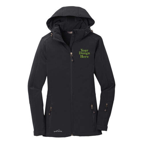 Embroidered  - Ladies Hooded Soft Shell Parka Thumbnail