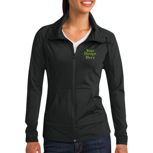 Embroidered  - Ladies Sport Wick ® Stretch Full Zip Jacket Thumbnail