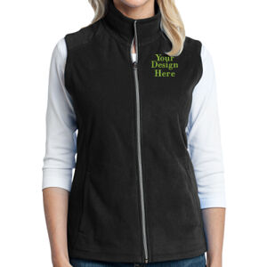 Embroidered  - Ladies Microfleece Vest Thumbnail