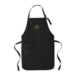 Embroidered  - Full Length Two Pocket Bib Apron Thumbnail