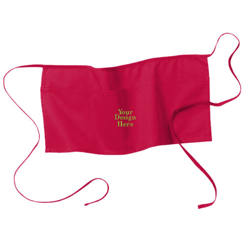 Embroidered  - Waist Apron with Pockets Thumbnail