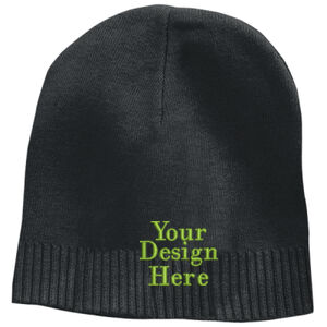 Embroidered  - 100% Cotton Beanie Thumbnail