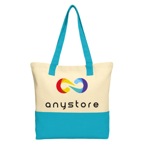 Printed  - Colorblock Cotton Tote Thumbnail