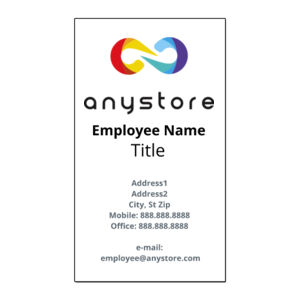 Printed  - Full Color 2"  X 3.5" Vertical Business Cards Thumbnail