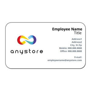 Printed  - Full Color 3.5" X 2" Horizontal Rounded Corner Business Cards  Thumbnail
