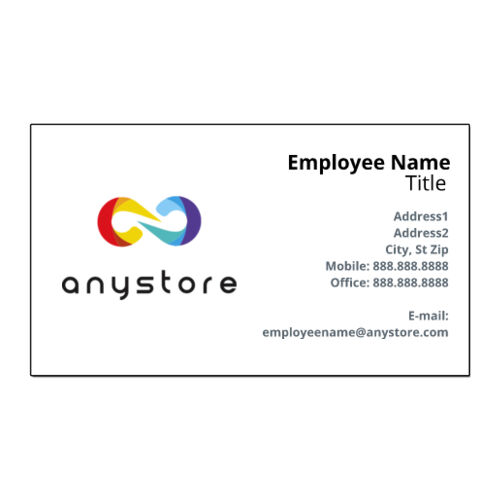 Printed  - Full Color 3.5" X 2" Horizontal Business Cards Thumbnail