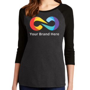 YourBrandHere - Women's Perfect Tri &#174; 3/4 Sleeve Raglan Thumbnail