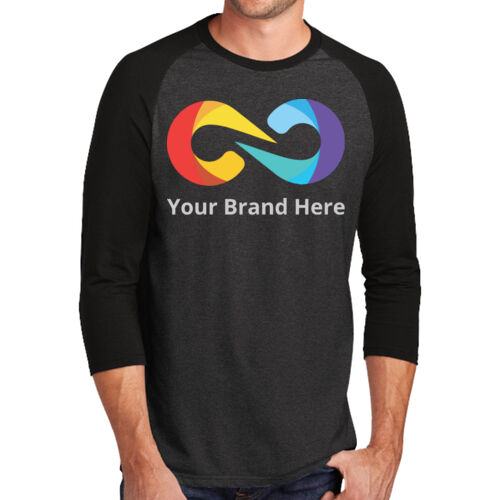 YourBrandHere - Perfect Tri &#174; 3/4 Sleeve Raglan Thumbnail