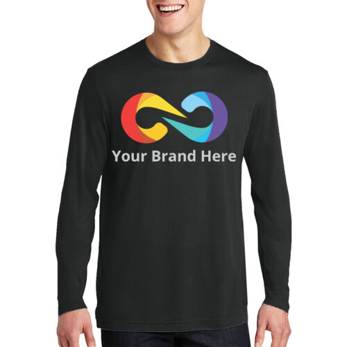 YourBrandHere - Long Sleeve PosiCharge &#174; Competitor &#153; Cotton Touch &#153; Tee Thumbnail