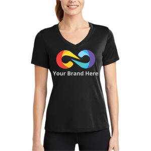 YourBrandHere - Ladies PosiCharge &#174; Competitor&#153; V Neck Tee Thumbnail